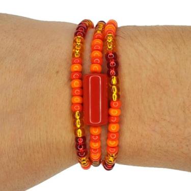 Imagem de Pulseira Guia de Proteção Orixá Egunita - Balaio de Santo, 19 cm