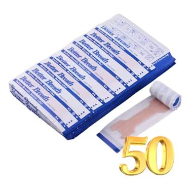 Imagem de 50 Unidades Dilatador Nasal Anti Ronco Tiras Nasais Adesivas Que Melhoram a Respiração Durma Melhor Respire Melhor (Grande 66x19mm)