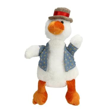 Imagem de Pato falante e dançante, brinquedo interativo de pato falante, que repete o que você diz, animal de estimação eletrônico de pelúcia que imita o canto e a dança para crianças