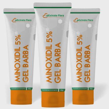 Imagem de Minoxidil Gel 5% para Barba 60g (3Und)