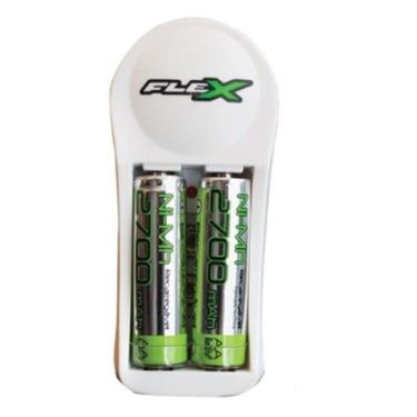 Imagem de Carregador De Pilhas 2 Pilhas Aa / Aaa / 9v Bivolt Flex Bom