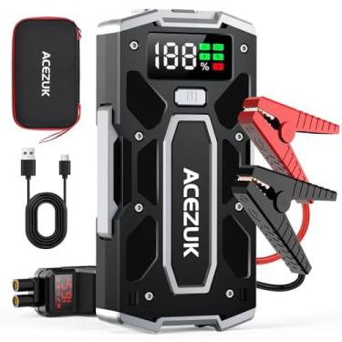 Imagem de Bateria de carro Jump Starter acezuk M02 5000A 12V a gas/8,0 L a diesel