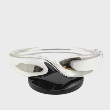 Imagem de Bracelete Especial Oca Dobra Prata De Lei 925 Italiana 26861