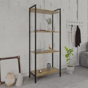 Imagem de Estante para Livros Industrial Aço Multiuso 4 Prateleiras 146cmx60cm Active Yescasa