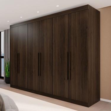 Imagem de Guarda-Roupa Casal Eldorado Premium 6 Portas 6 Gavetas Savana - Pnr Móveis