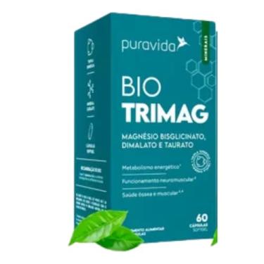 Imagem de Bio Trimag Magnesio Bisglicinato Dimalato Taurato 60 Caps - PuraVida