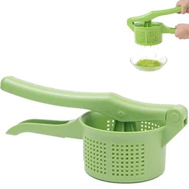 Imagem de Espremedor de batata, espremedor de batatas, espremedor de recheio de vegetais ferramenta de espremer frutas ferramenta de desidratação de pressão manual para jantar na cozinha (verde)