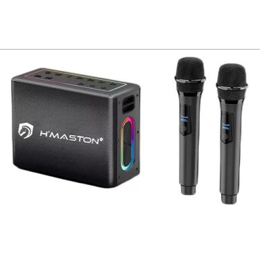 Imagem de Caixa De Som Bluetooth Portátil H  maston 120w 2 Microfone