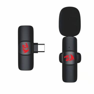 Imagem de Microfone Lapela Redragon Athan USB-C 2.4GHz Com ANC 20000KHz - GM93