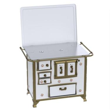 Imagem de Fogao a Lenha N 2 Renaissance Chapa de Aluminio Branco Buque