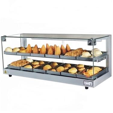 Imagem de BD12 - Estufa Beta para salgados 12 bandejas Dupla Prata - 220V - Omeg