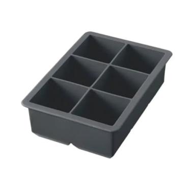 Imagem de Forma De Gelo Cubo Silicone 06 Cavidades (Grafite)