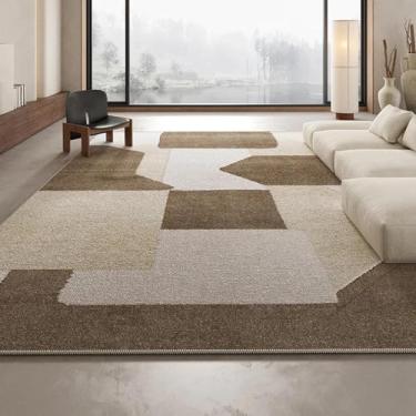 Imagem de Tapete resistente ao desgaste, sofá antigo, mesa de centro, cobertor, veludo cristal, tapete europeu, decoração para casa (120 x 200 cm (3,9 x 6,6 pés/SJR1))