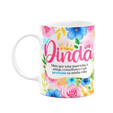 Imagem de Caneca Floral Mães - Dinda - Definição - 325ml - JPS INFO