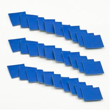 Imagem de PAX 30 peças de adesivos de borracha naturais clássicos de 25 x 25 mm, folha de borracha natural, adequado para bicicletas sem câmara, bicicletas, motocicletas, scooters, carros, BMX, ATVs