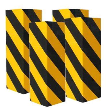 Imagem de GUEQUITLEX Garagem Protetor de Parede Protetor de Parede Protetor de canto de Parede para Garagens de Estacionamento - Protetor de Borda de Parede - Parede de Garagem - Bordas de canto de parede e Protetores de canto de para-choquesGUEQUITLEX 4 pack amarelo PB004PSP1