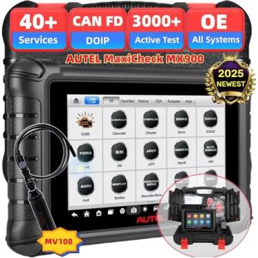 Imagem de Autel Scanner MaxiCheck MX900 com MV108 2024 Ferramenta de digitalização bidirecional completa atualizada MX808 MK808 CAN FD & DoIP 40+Serviço 10000+ veículos, todos os sistemas de diagnóstico de