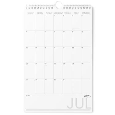 Imagem de Karto Calendário de parede 2025-2026 - vertical 28 x 43 cm de julho de 2025 a dezembro de 2026 - Aumente sua produtividade e planejamento fácil com o calendário mensal estético - Três letras