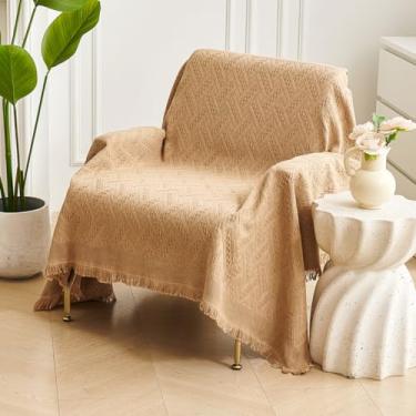 Imagem de AIVIA Cobertor de lençol para cadeira, reversível, antiderrapante, capas de almofada para cadeira sem braços, poltrona reclinável, poltrona otomana, decoração de móveis, protetor de toalha de mesa