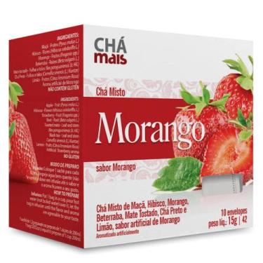 Imagem de Clinicmais Chá Morango 10 Sachês 15g - Chá Mais