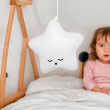 Imagem de Luminária Pendente Estrela para Quarto Infantil Menina - Lustre Decorativo Bivolt Decorfun