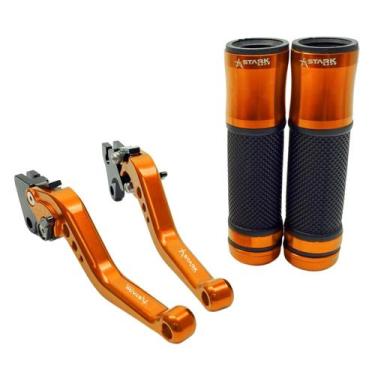 Imagem de Kit Manete Manopla Esportivo Xtz Crosser Factor Lona Rx 125 - Stark Ra