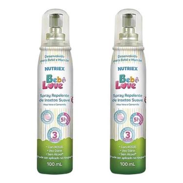 Imagem de Kit 2x Repelente Insetos p/ Bebe e Mamãe Suave 100ml 5h - Nutriex - Be