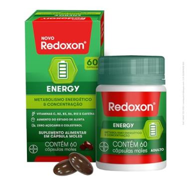Imagem de Redoxon Energy, 60 Cápsulas, Multivitamínico com Cafeína e Vitamina C,B2,B12,B6,B3