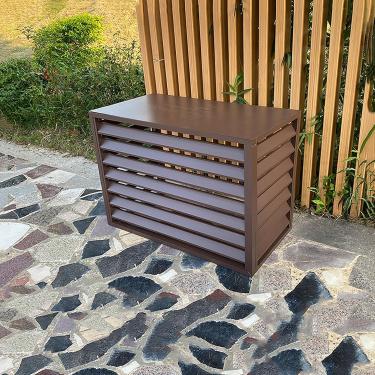 Imagem de Tela do ar condicionado, tampas de ar condicionado de alumínio para unidades externas, cobertura de proteção ao ar livre, grades de proteção para bombas de calor, gabinete independente para