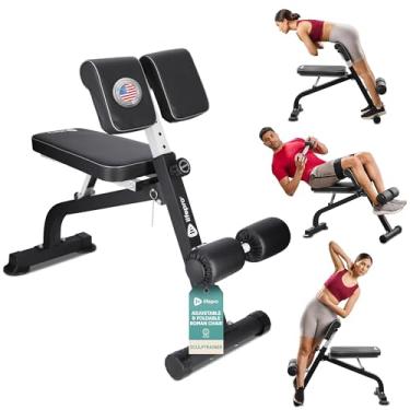 Imagem de Lifepro Cadeira romana SculptTrainer – Banco de hiperextensão para treinamento de força – Máquina de extensão traseira ajustável, banco abdominal e banco dobrável para atletas, exercícios de ginástica