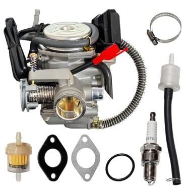 Imagem de Carburador GY6 150cc com filtro de ar coletor de admissão de substituição para GY6 Motores de 4 tempos, estrangulador elétrico, mota, scooter 152QMJ 157QMI