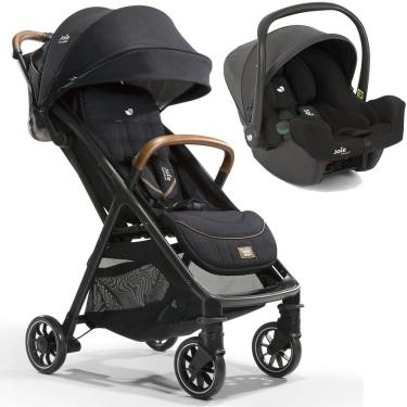 Imagem de Bebê Conforto Joie Gemm 0 a 13kg Preto Alça Ergonômica Almofada Redutora Capota Retrátil Removível Com Balanço Recém Nascido Capota UV50+
