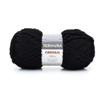 Imagem de Lã Ternura Círculo 100g - Para Crochê e Tricô (PRETO 9000)