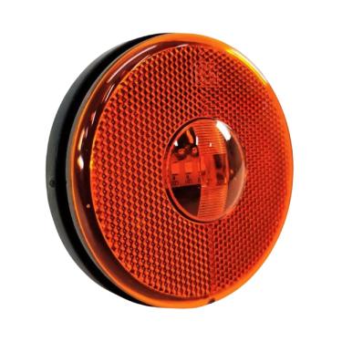 Imagem de Lanterna Lateral Carreta Led Âmbar Laranja 85mm S/sup 12/24v