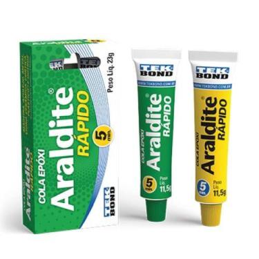 Imagem de Araldite Epoxi Rápido 23g 5 Minutos - Reparos e Colagens Profissionais