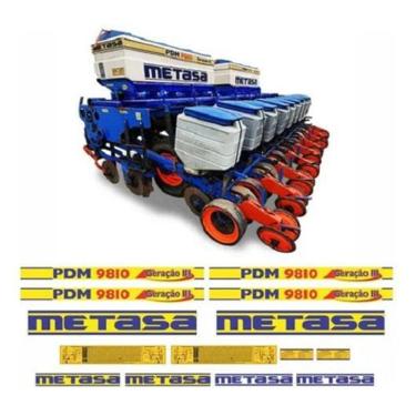 Imagem de Adesivos Compatível Plantadeira Metasa Pdm 9810 Geração 3