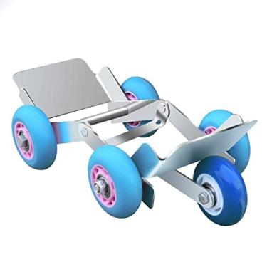 Imagem de Dolly de pneu de 5 rodas para serviço pesado Klanata com reforço de pneu furado, ferramenta de rolo de emergência para bicicletas, motocicletas e triciclos, a cor pode variar