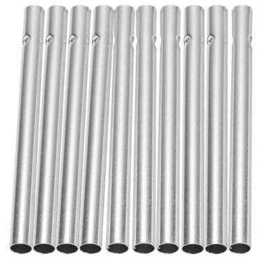 Imagem de Yardwe 10 Peças De Tubos Sinos Vento, Peças, Kits Faça Você Mesmo, Reposição Para Decorações Suspensas Jardim E Áreas Externas, 6,2 Polegadas