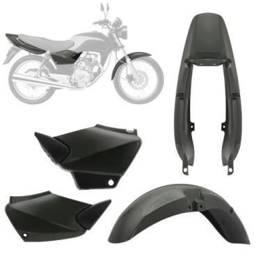 Imagem de Kit Carenagem 3 Peças Moto Fan 125 Ano 2005 2006 2007 2008 - Pro Tork,