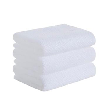 Imagem de Buddemeyer Jogo de Toalhas Gourmet Quadriculado Pano de Copa Branco 3 peças