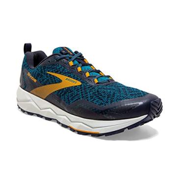 Imagem de Tênis de corrida masculino Divida da Brooks, Lagoon/Navy/Golden Rod, 11.5