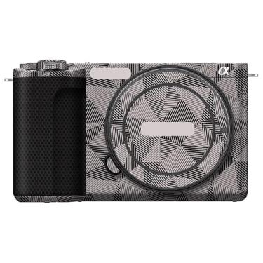 Imagem de Película de vinil antirriscos para Sony ZV-E10 II Película de desenho animado protetor corporal casaco acessórios de fotografia adesivo E10 Mark II (titânio triangular)