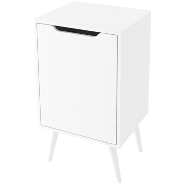 Imagem de Gabinete Para Banheiro 45 Cm Com 1 Porta Retrô Branco