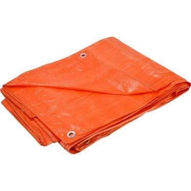 Imagem de Lona Polietileno Laranja 4 X 3M 100 Micras Leve Vonder