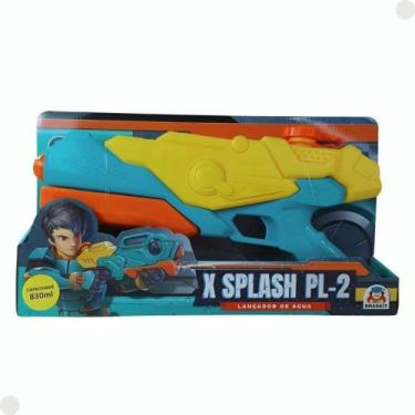 Imagem de Lançador De Agua X Splash PL2 Azul E Amarelo 1308 - Braskit