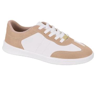 Imagem de Tenis Moleca Casual Metalizado Ref 5797.208.18014.31078 Branco/bege 34