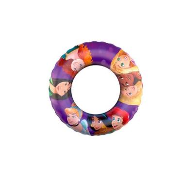 Imagem de Boia inflável circular princesas 81cm caixa - Etitoys