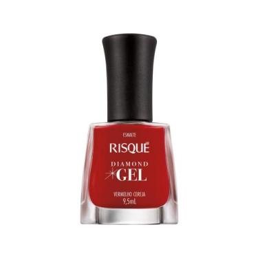 Imagem de Esmalte Risqué Diamond Gel Vermelho Cereja - Cremoso Hipoalergênico 9,