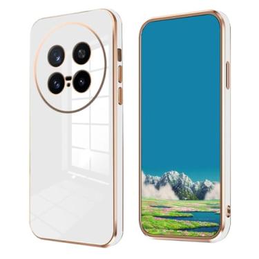 Imagem de Anlalish Compatível com Vivo X200 Pro, capa de silicone à prova de choque, para celular Vivo X200 Pro, capa de proteção fofa com revestimento fino (branca)
