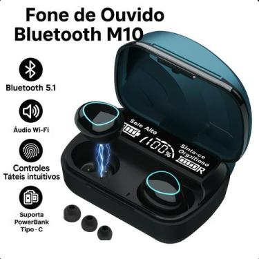 Imagem de Fone de Ouvido Bluetooth 5.1 TWS para Treinos com Som Potente - ASAF